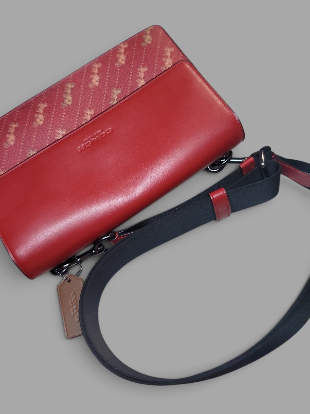 COACH Turner Flap Crossbody Red Calf Leather Bag Excellent Condition - Picture 12 of 16